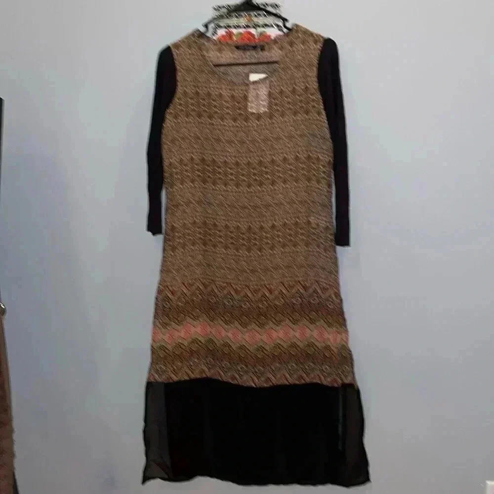 Melange Tan Dress
